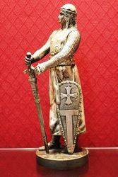 Silvered Bronze Figure of The Knight  