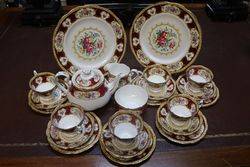 Wonderful 23 Pieces Royal Albert Lady Hamilton Tea Service  