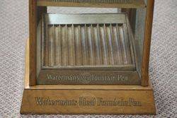 A Small Waterman+39s Ideal Fountain Pen Shop Display Cabinet 