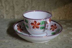 200 Years Old Cup+ Saucer Poss Soode New Hall  