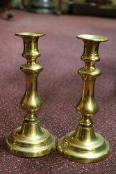 Pair Of Brass Candlestick C1880 