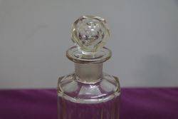 Pair Of Small Cut Glass Decanter 