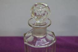 Pair Of Small Cut Glass Decanter 