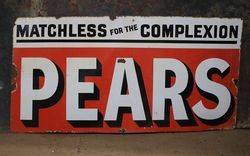 Pears Enamel Advertising Sign 