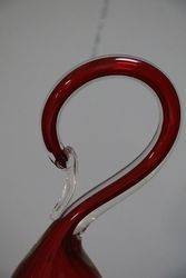 Vintage Glass Swan Figure  