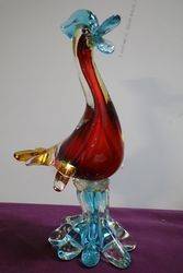 Vintage Murano Glass Duck 