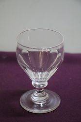 19th Century Round Fluted Funnel Bowl Drinking Glass 