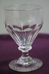 19th Century Round Fluted Funnel Bowl Drinking Glass 