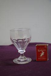 19th Century Round Fluted Funnel Bowl Drinking Glass 