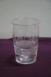 Antique Cut Glass Tumbler  #