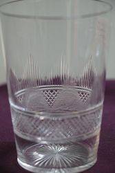 Antique Cut Glass Tumbler  