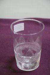 Antique Cut Glass Tumbler  