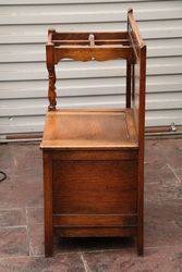 C1920and39s Oak Hall Seat Stick Stand  