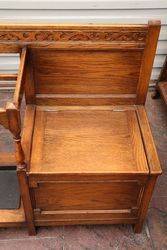 C1920and39s Oak Hall Seat Stick Stand  