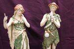 Stunning Pair Of Royal Dux Figures C1900