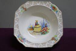 5 Pieces Set Crinoline Lady Bowl 