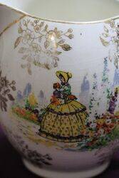 Vintage CHina Crinoline Lady Milk Jug 