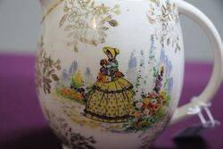 Vintage CHina Crinoline Lady Milk Jug 