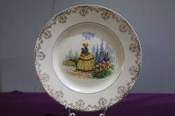 Vintage Crinoline Lady Cabinet Plate  #