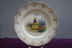 Vintage Crinoline Lady Cabinet Plate  