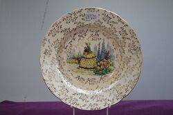 Vintage J Fryer + Son Crinoline Lady Bowl  #