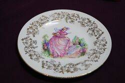 Vintage Wintertons 7 Pieces China Crinoline Pinkle Cake Plates 