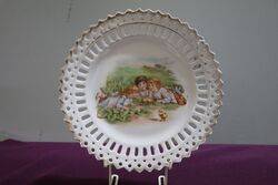 Antique Porcelain Cabinet Plate  