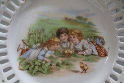 Antique Porcelain Cabinet Plate  