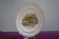 Antique Porcelain Cabinet Plate  
