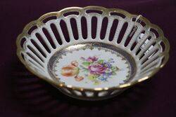Vintage Dresden Porcelain Basket #