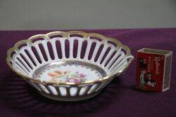 Vintage Dresden Porcelain Basket 
