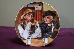 Royal Doulton Festus and Doc By Dick Baswick Cabinet Plate 