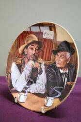 Royal Doulton Festus and Doc By Dick Baswick Cabinet Plate 