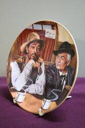 Royal Doulton Festus and Doc By Dick Baswick Cabinet Plate 