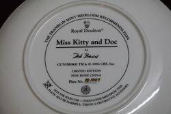 Royal Doulton Miss Kitty and Doc By Dick Baswick 