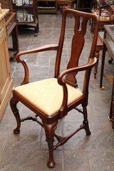 Set Of 8 Oak Dining Chairs