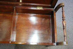 Inlaid Mahogany Duet Piano Stool 