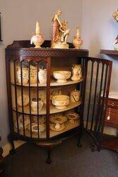 Bow Fronted Display Cabinet