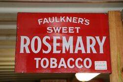 Rosemary Tobacco Wall Mounted Enamel Advertising Sign 