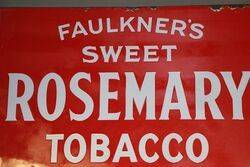Rosemary Tobacco Wall Mounted Enamel Advertising Sign 
