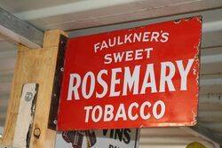 Rosemary Tobacco Wall Mounted Enamel Advertising Sign 