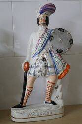 Mid 19th Century Staffordshire Scotsman Figure #