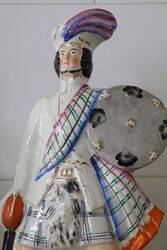 Mid 19th Century Staffordshire Scots Man Figure 