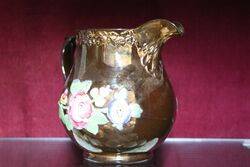 Mid Victorian English Copper Luster Jug 