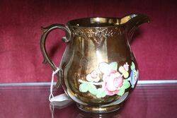 Mid Victorian English Copper Luster Jug 