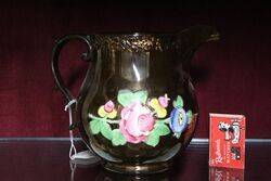 Mid Victorian English Copper Luster Jug 