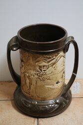 Art Nouveau Bretby 2 Handle Tankard. #