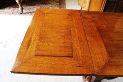 Antique C19th Dutch Drawer Leaf Refectory Table 