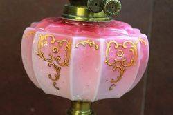 Ruby Glass Double Burner Oil Lamp