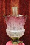 Original 18th Century Victorian Oil Lamp inc Ruby  Shade